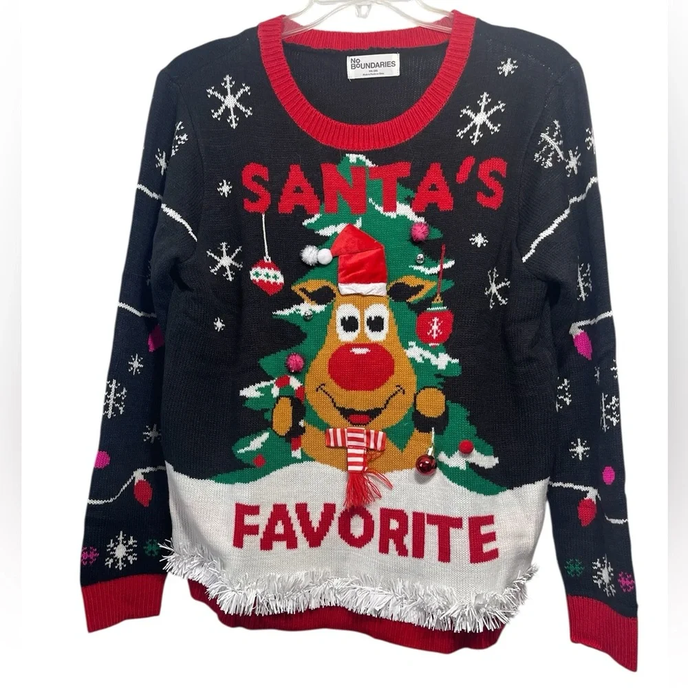 NWT-No Boundaries Christmas Sweater. Size XXL (20) - Picture 5 of 8